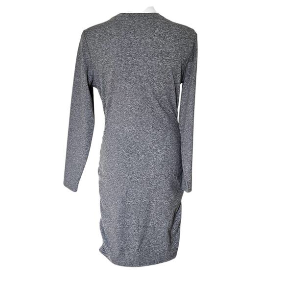 Express Body Contour Ruched long sleeve dress size large - Picture 3 of 9